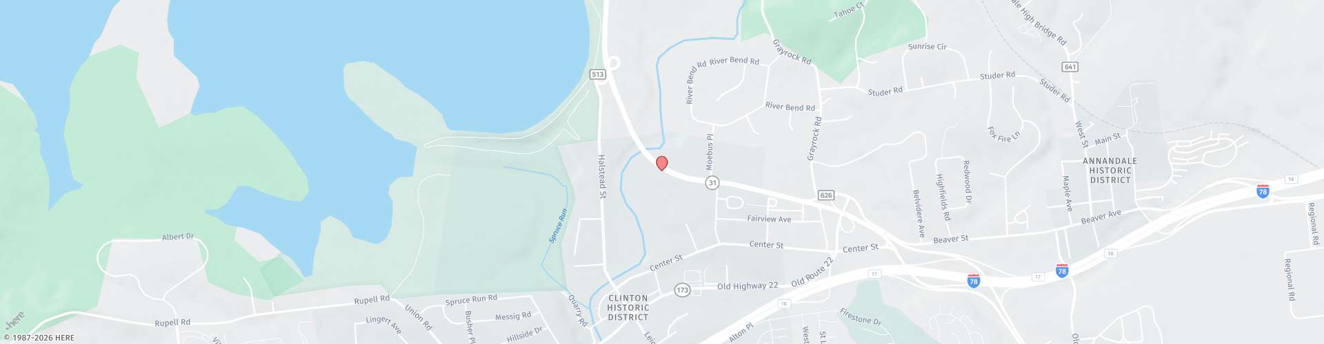 Location Map: 1630 State Route 31 Clinton, NJ 08809